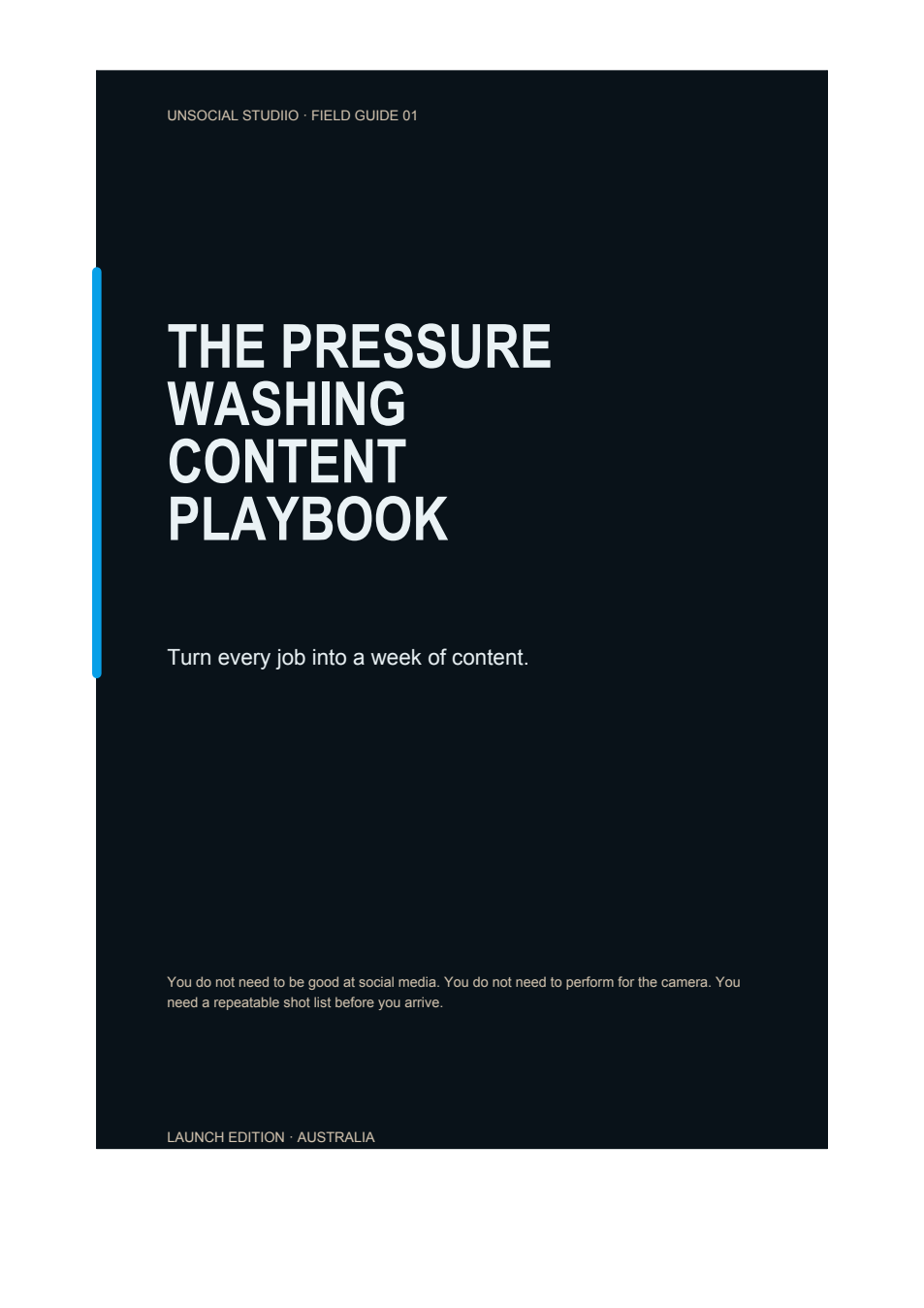 Cover of The Pressure Washing Content Playbook